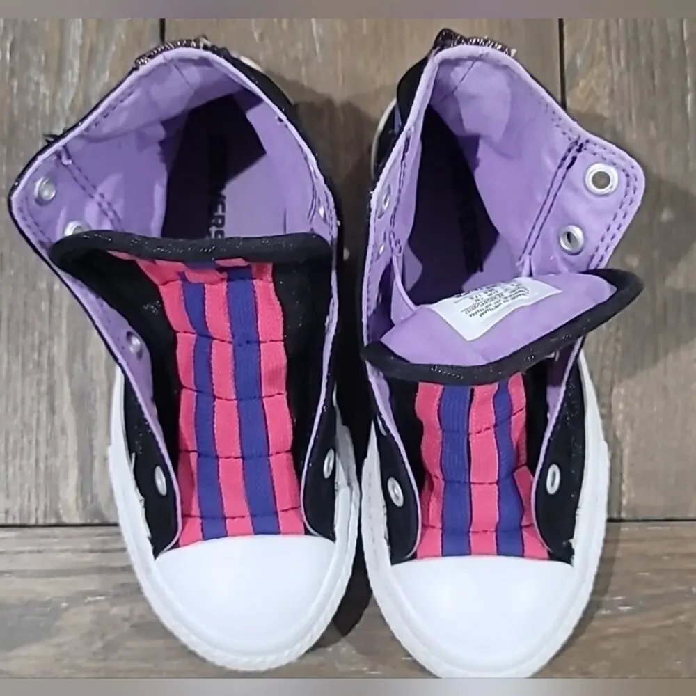 Converse Chuck Taylor All Star High Top Shimmer Sneaker, Girls Size 11.5
